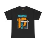 Young Strength Team 1917 Black Color T-Shirt For Unisex Heavy Cotton Tee