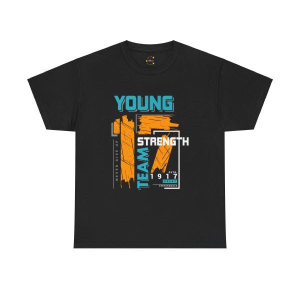 Young Strength Team 1917 Black Color T-Shirt For Unisex Heavy Cotton Tee