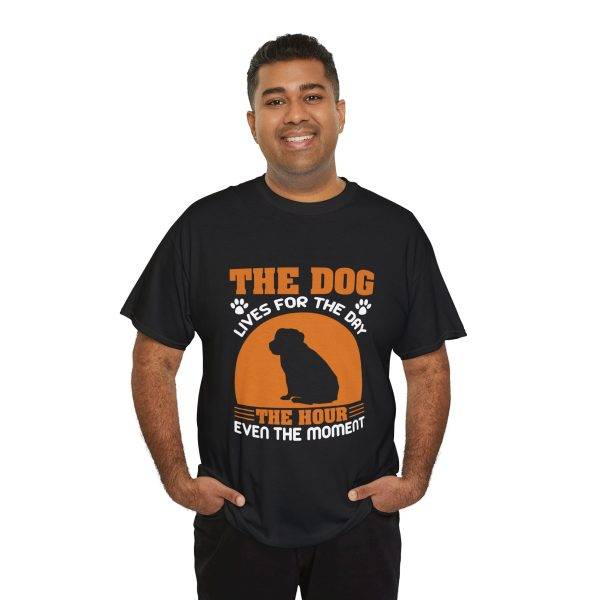 Dog Lover Unisex Heavy Cotton Tee - "The Dog Lives for the Day"
