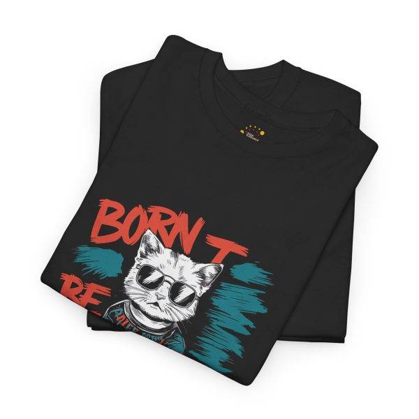 Born to Be Awesome Cat Unisex Heavy Cotton Tee
