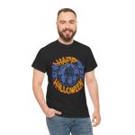 Happ Halloween Black Color T-Shirt For Unisex Heavy Cotton Tee Happ Halloween Black Color T-Shirt For Unisex Heavy Cotton Tee