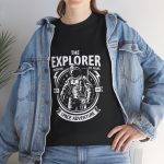 Astronaut THE EXPLORER MISSION TO MARS Black Color T-Shirt For Unisex Heavy Cotton Tee