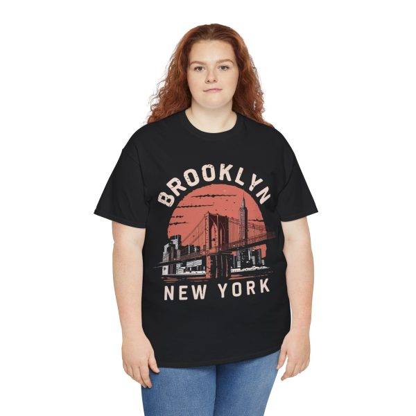 Brooklyn New York Black Color T-Shirt For Unisex Heavy Cotton Tee