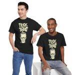 Halloween Frankenstein Trick Or Treat Black Color T-Shirt For Men Heavy Cotton Tee