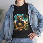 Chill Vibes Bear Unisex Tee - Relaxed Cotton T-Shirt for Summer Fun Chill Vibes Bear Unisex Tee - Relaxed Cotton T-Shirt for Summer Fun