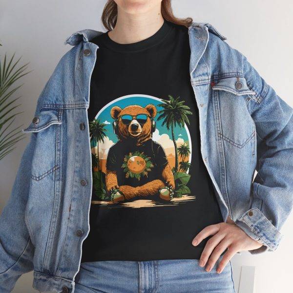 Chill Vibes Bear Unisex Tee - Relaxed Cotton T-Shirt for Summer Fun Chill Vibes Bear Unisex Tee - Relaxed Cotton T-Shirt for Summer Fun