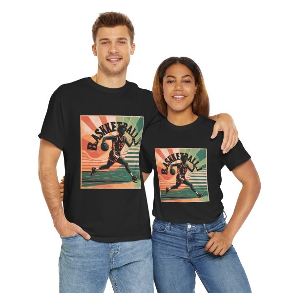 Vintage Basketball Unisex Heavy Cotton Tee - Sports Graphic Shirt for Athletes