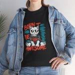 Born to Be Awesome Cat Unisex Heavy Cotton Tee