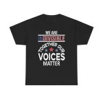 We Are Indivisible Usa Flag T-Shirt for men Heavy Cotton Tee