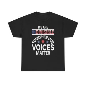 We Are Indivisible Usa Flag T-Shirt for men Heavy Cotton Tee
