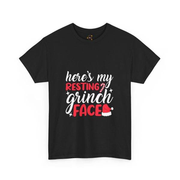 Here's My Resting Grinch Black Color T-Shirt For Unisex Heavy Cotton Tee Here's My Resting Grinch Black Color T-Shirt For Unisex Heavy Cotton Tee