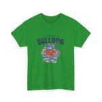 Bulldog Green Color T-Shirt For Unisex Heavy Cotton Tee