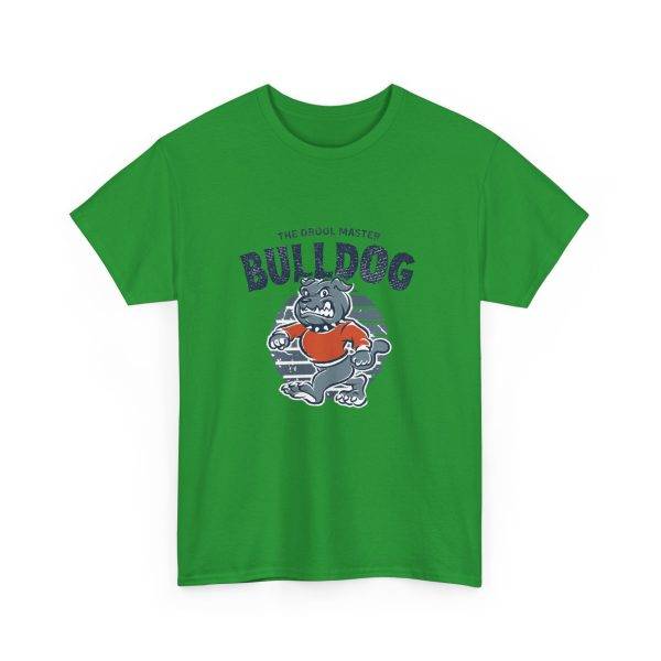 Bulldog Green Color T-Shirt For Unisex Heavy Cotton Tee