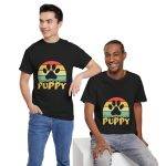 Puppy Unisex Heavy Cotton Dog Tee - Happiness is a Warm Puppy Graphic Tee