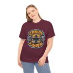 Strength In Progress Maroon Color T-Shirt For Unisex Heavy Cotton Tee