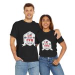 Eat Sleep Gym Repeat Unisex Heavy Cotton Tee - Motivational Workout Shirt