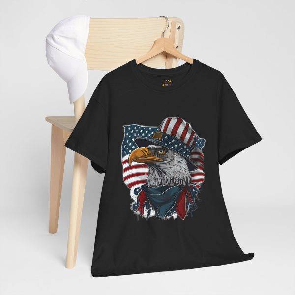 America's Falcon Black Color T-Shirt For Unisex Heavy Cotton Tee