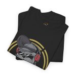 Bulldog Black Color T-Shirt For Unisex Heavy Cotton Tee