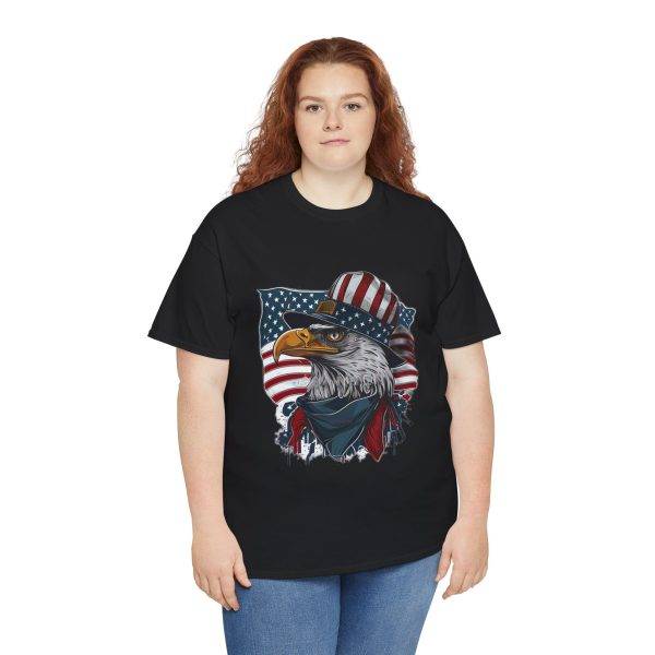 America's Falcon Black Color T-Shirt For Unisex Heavy Cotton Tee