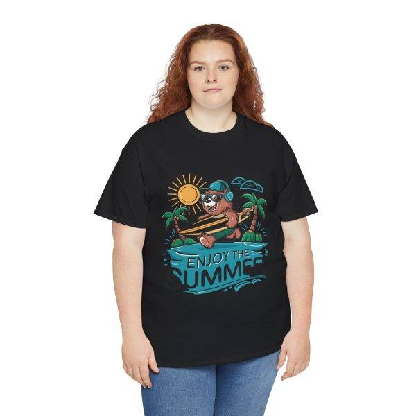 Summer Vibes Unisex Heavy Cotton Tee - Enjoy the Summer Graphic