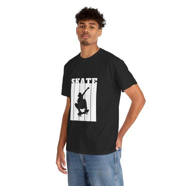 Skate Black Color T-Shirt For Unisex Tee