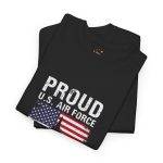 Proud U.S. Air Force Mom Unisex Heavy Cotton Tee