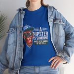 Monkey face A Hipster In Someone Royal Color Tshirt For Unisex Heavy Cotton Tee