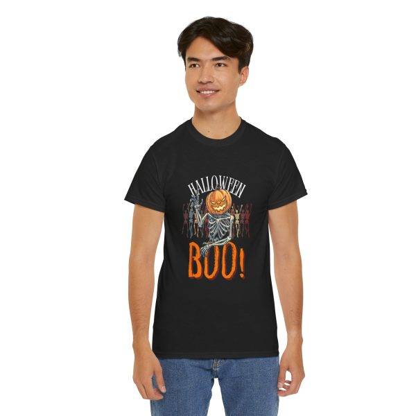 Halloween Boo Black Color T-Shirt For Unisex Heavy Cotton Tee Halloween Boo Black Color T-Shirt For Unisex Heavy Cotton Tee