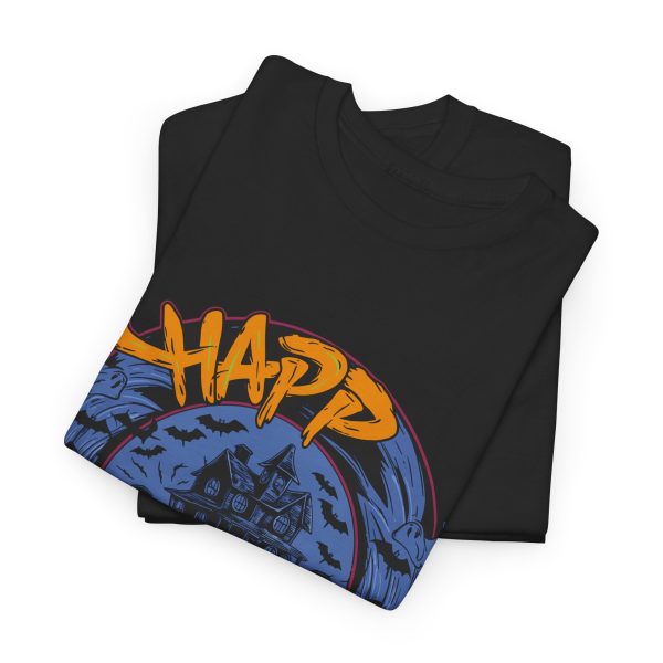 Happ Halloween Black Color T-Shirt For Unisex Heavy Cotton Tee Happ Halloween Black Color T-Shirt For Unisex Heavy Cotton Tee