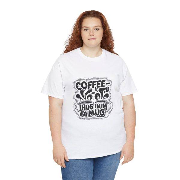 Coffee Hug Unisex Heavy Cotton Tee - Perfect for Coffee Lovers