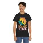 Summer Time Unisex Heavy Cotton Tee - Tropical Vibes T-Shirt Summer Time Unisex Heavy Cotton Tee - Tropical Vibes T-Shirt