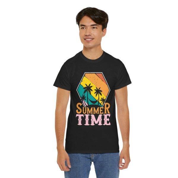 Summer Time Unisex Heavy Cotton Tee - Tropical Vibes T-Shirt Summer Time Unisex Heavy Cotton Tee - Tropical Vibes T-Shirt