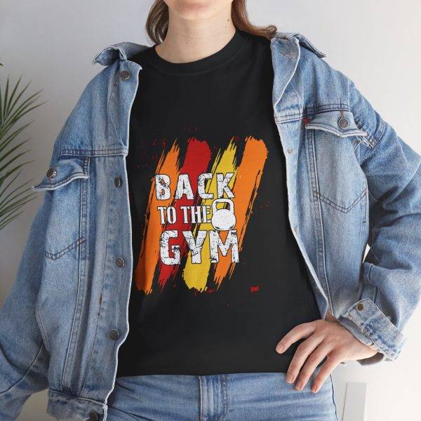 Unisex Heavy Cotton Tee - 'Back to the Gym' Fitness Shirt