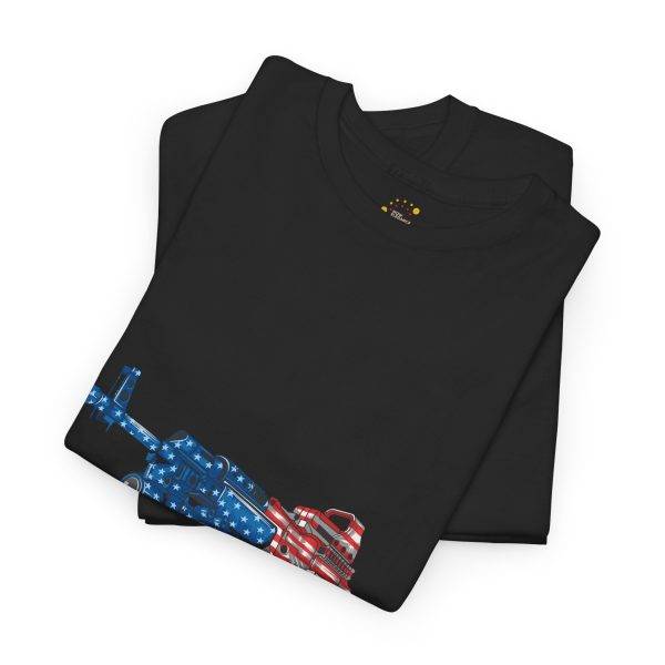 Patriotic Gun USA Flag Graphic Unisex Heavy Cotton Tee Patriotic Gun USA Flag Graphic Unisex Heavy Cotton Tee