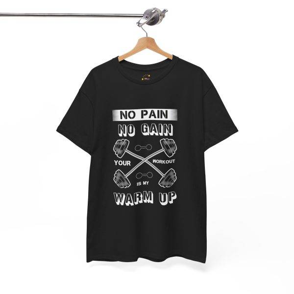 No Pain No Gain Gym Unisex Heavy Cotton Tee - Fitness Motivational Workout Shirt