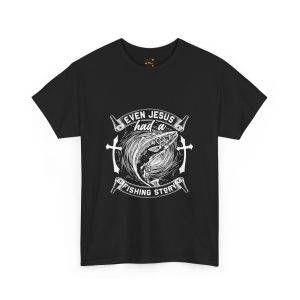 Jesus Fishing Story Unisex Heavy Cotton Tee