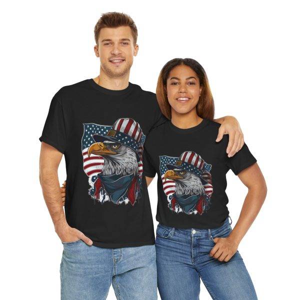 America's Falcon Black Color T-Shirt For Unisex Heavy Cotton Tee