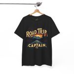 Road Trip Captain Black Color T-Shirt For Unisex Heavy Cotton Tee Road Trip Captain Black Color T-Shirt For Unisex Heavy Cotton Tee