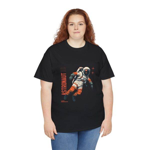 Astronaut Black Color T-Shirt For Unisex Heavy Cotton Tee