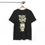 Halloween Frankenstein Trick Or Treat Black Color T-Shirt For Men Heavy Cotton Tee
