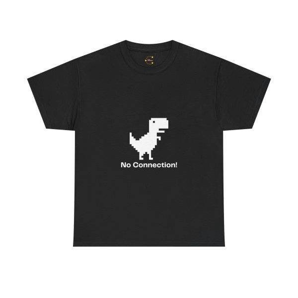 No Connection Black Color T-Shirt For Unisex Heavy Cotton Tee