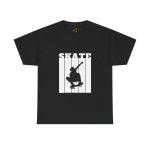 Skate Black Color T-Shirt For Unisex Tee