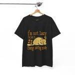 Funny Cat Energy Saving Mode Tee - Unisex Heavy Cotton T-Shirt