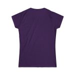 Mom is my valentine purble color Women's Softstyle Tee