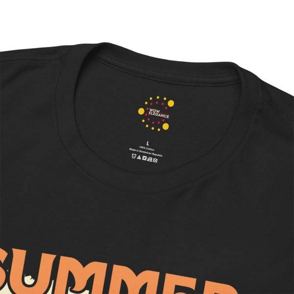 Summer Beach Unisex Heavy Cotton Tee - Relaxed Fit, Tropical Vibe, Perfect for Vacation