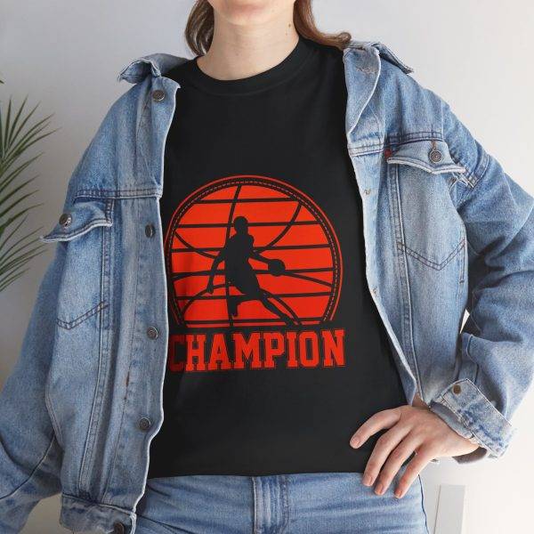 Champion Basketball Unisex Heavy Cotton Tee - Perfect for Sports Enthusiasts