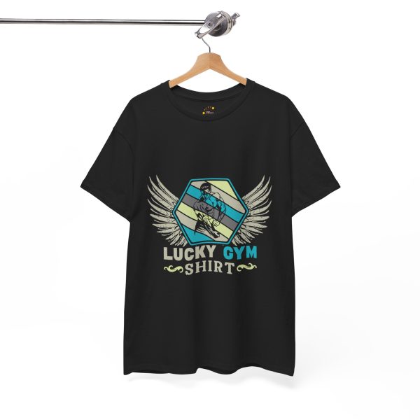 Lucky Gym Wings Unisex Heavy Cotton Tee - Workout & Fitness Apparel