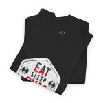 Eat Sleep Gym Repeat Unisex Heavy Cotton Tee - Motivational Workout Shirt