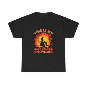 THIS IS MY HALLOWEEN COSTUME Black Color T-Shirt For Unisex Heavy Cotton Tee