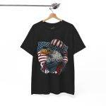 America's Falcon Black Color T-Shirt For Unisex Heavy Cotton Tee